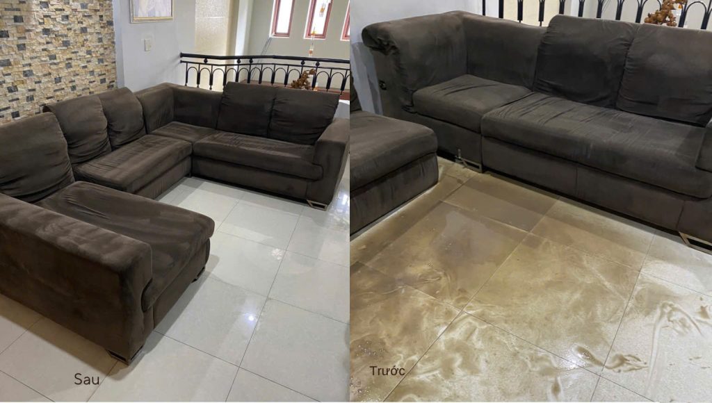Dịch vụ giặt ghế sofa bị mốc